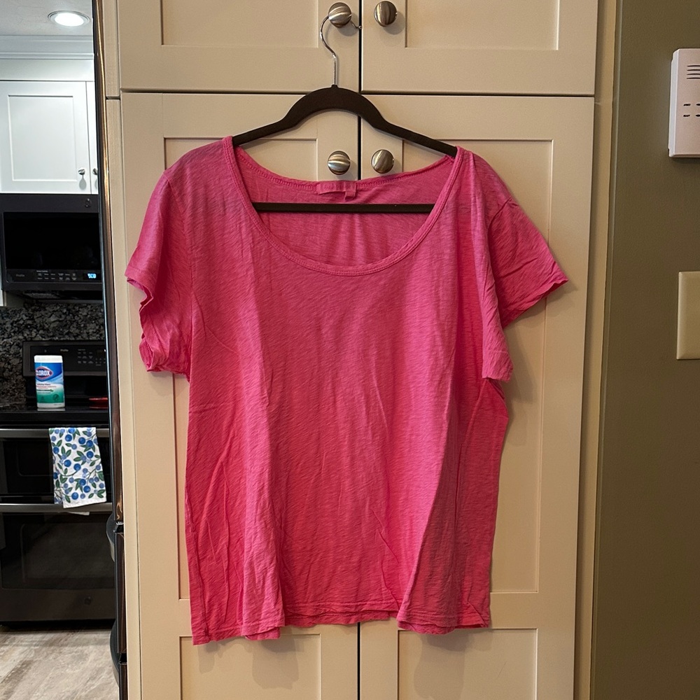 Fresh Produce Bright Pink Short Sleeve Tee
